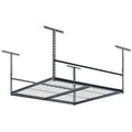 Muscle Rack 47"Wx47"Dx28"H Overhead Garage Storage Ceiling Rack Silver