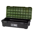 JEJ Astage Tough Trunk 800AX Contenitore per Stoccaggio Impilabile Robusto Multiuso Verde Nero