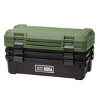 JEJ Astage Tough Trunk 800AX Contenitore per Stoccaggio Impilabile Robusto Multiuso Verde Nero