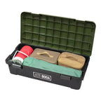 JEJ Astage Tough Trunk 800AX Contenitore per Stoccaggio Impilabile Robusto Multiuso Verde Nero