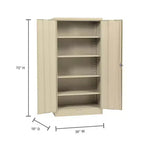 Armadio autoportante in acciaio Edsal 36"Lx18"Px72"H, beige