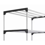 Scarpiera a 7 livelli Whitmor Argento: Struttura in acciaio e plastica, Contiene 14 paia, Autoportante, 106,7 cm A x 50 cm L x 25,6 cm P