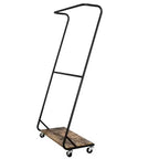 Honey-Can-Do Appendiabiti Z-Frame Rustico Marrone: Appendiabiti e scarpiera con struttura in acciaio, capacità 13,6 kg, accessori antiribaltamento