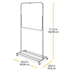 Whitmor Appendiabiti Convertibile Grigio 1 pz