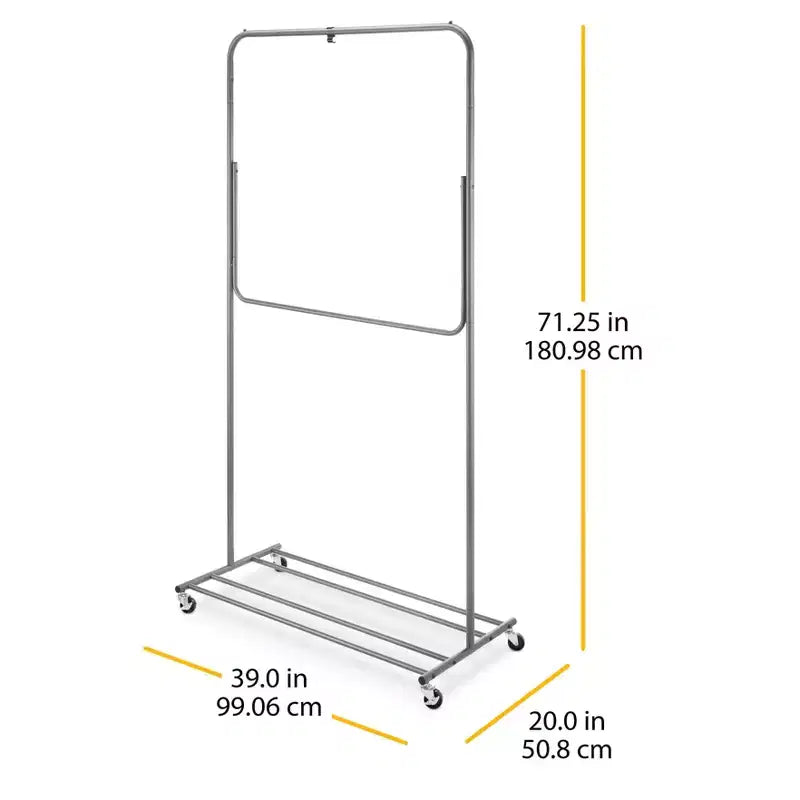Whitmor Appendiabiti Convertibile Grigio 1 pz