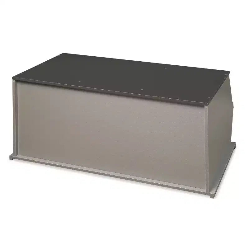 Badger Basket Cassettiera impilabile a tre scomparti, effetto legno/grigio