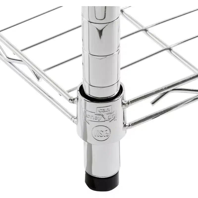 Honey-Can-Do 18" x 36" x 72" 5 Ripiani Organizzatore Cromato: Scaffalatura in Filo, Acciaio, Capacità 158 kg, Stoccaggio Universale