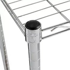 Honey-Can-Do 18" x 36" x 72" 5 Ripiani Organizzatore Cromato: Scaffalatura in Filo, Acciaio, Capacità 158 kg, Stoccaggio Universale