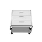 Manhattan Comfort Fortress Set 3.0 Mobile Salvaspazio da Garage con Armadietto e Banco da Lavoro, 3 pz, Bianco