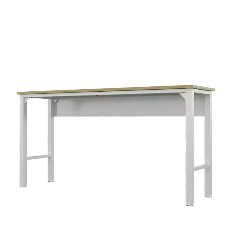 Manhattan Comfort Fortress Set 3.0 Mobile Salvaspazio da Garage con Armadietto e Banco da Lavoro, 3 pz, Bianco