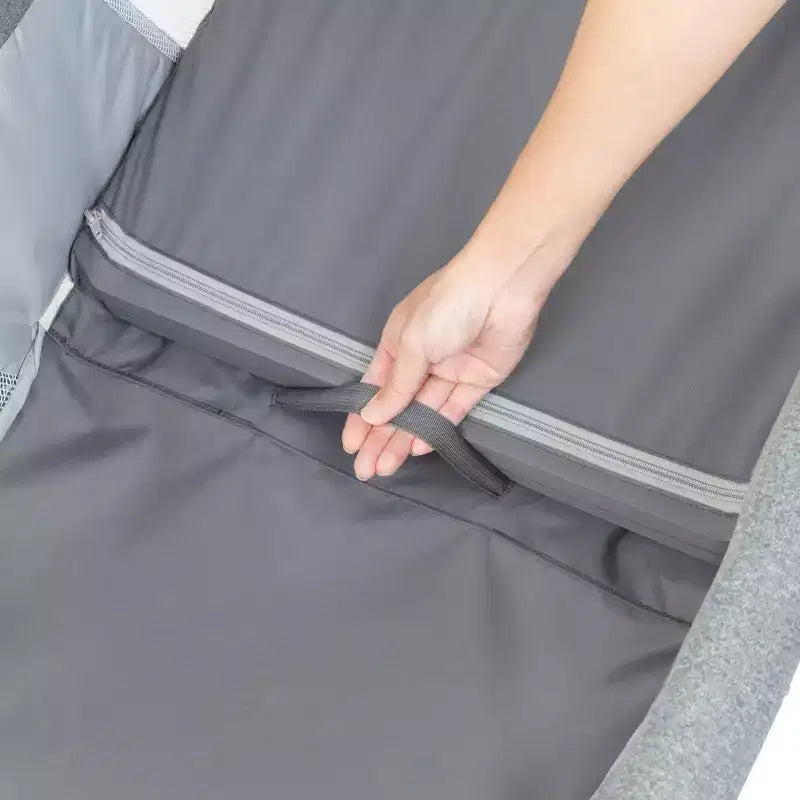 Culla portatile a dondolo 2 in 1 Baby Trend Quick-Fold - Shadow Stone Gray: Design moderno, telaio pieghevole in metallo