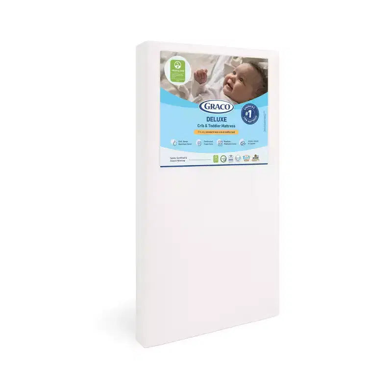 Materasso per culla e lettino Graco Deluxe in schiuma: rigido, sfoderabile impermeabile, spessore 12,7 cm, 3,17 kg