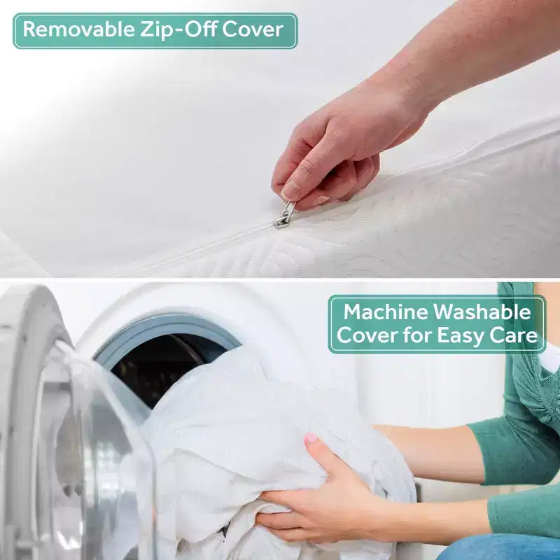 Sealy OmniPedic Refresh Materasso per Culla a 2 Stadi in Maglia Traspirante - Bianco Sporco: Ipoallergenico, Rivestimento Impermeabile, Schiuma Rigida/Morbida, Schiuma ad Alta Densità
