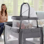Graco Pack 'n Play Day2Dream Travel Bassinet Playard - Lo: Capacità massima di peso 14,5 kg, fasciatoio, borsa per il trasporto