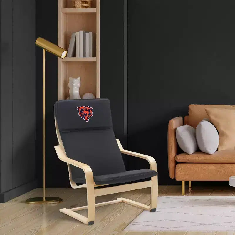 Sedia d'accento NFL Chicago Bears in legno curvato