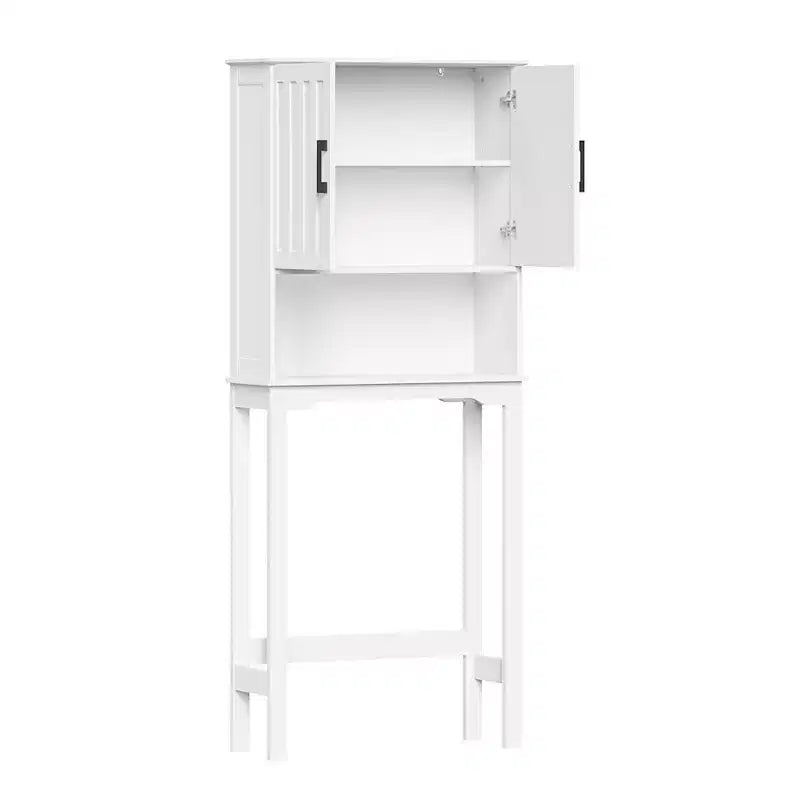 Mobiletto da bagno salvaspazio RiverRidge Monroe da posizionare sopra il WC, con ripiano regolabile - Bianco