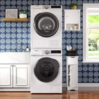 RiverRidge Ashland Armadietto stretto per bagno e lavanderia a un'anta con cassetto e ripiani regolabili - Bianco