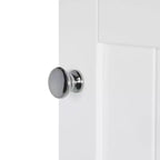 RiverRidge Ashland Armadietto stretto per bagno e lavanderia a un'anta con cassetto e ripiani regolabili - Bianco