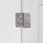 RiverRidge Ashland Armadietto stretto per bagno e lavanderia a un'anta con cassetto e ripiani regolabili - Bianco