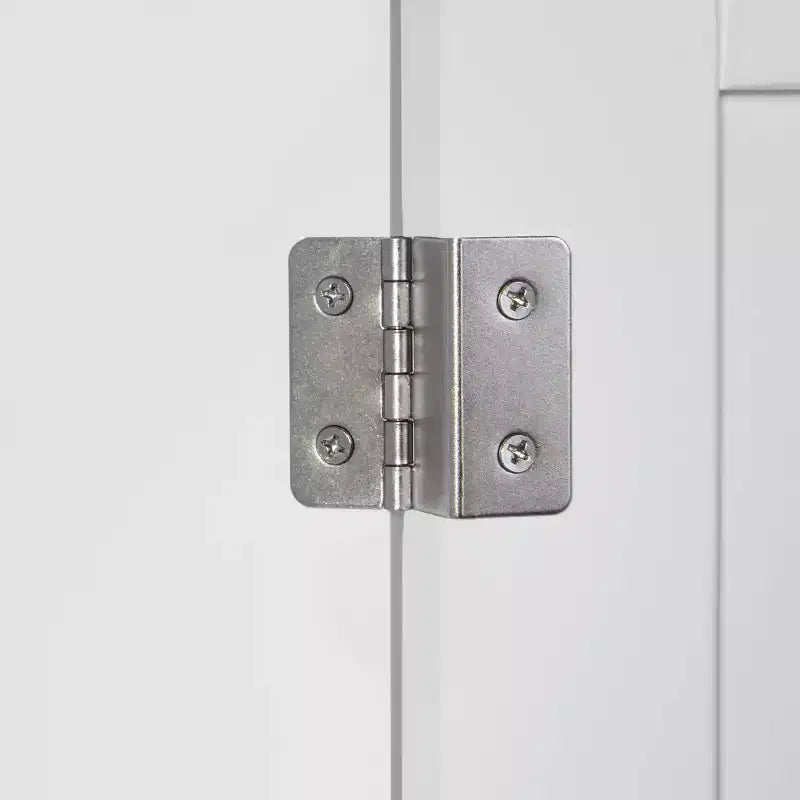 RiverRidge Ashland Armadietto stretto per bagno e lavanderia a un'anta con cassetto e ripiani regolabili - Bianco