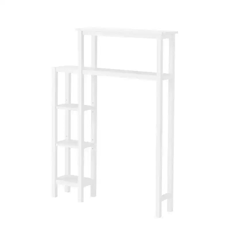 Dover Organizer sopra il WC con mensole laterali bianco - Alaterre Furniture