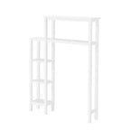 Dover Organizer sopra il WC con mensole laterali bianco - Alaterre Furniture