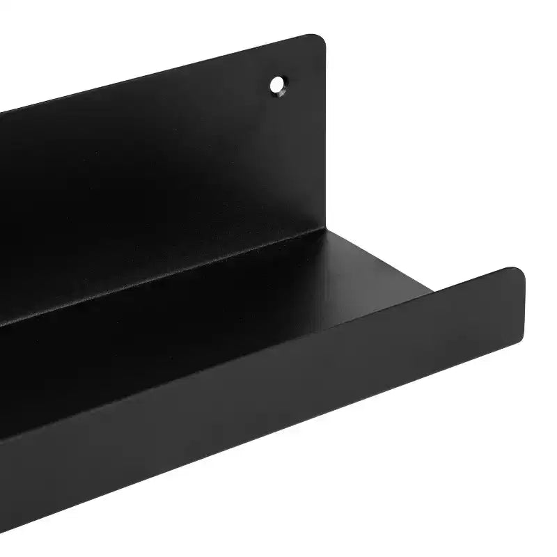Kate & Laurel All Things Decor Mensola a Muro Mezzo Modern 91 cm in Metallo Nero: Montaggio a Parete, Nessun Assemblaggio Richiesto