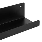 Kate & Laurel All Things Decor Mensola a Muro Mezzo Modern 91 cm in Metallo Nero: Montaggio a Parete, Nessun Assemblaggio Richiesto