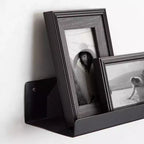 Kate & Laurel All Things Decor Mensola a Muro Mezzo Modern 91 cm in Metallo Nero: Montaggio a Parete, Nessun Assemblaggio Richiesto