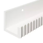 Kate & Laurel All Things Decor Mensole a sporgenza Furrow, Set da 2, Bianche