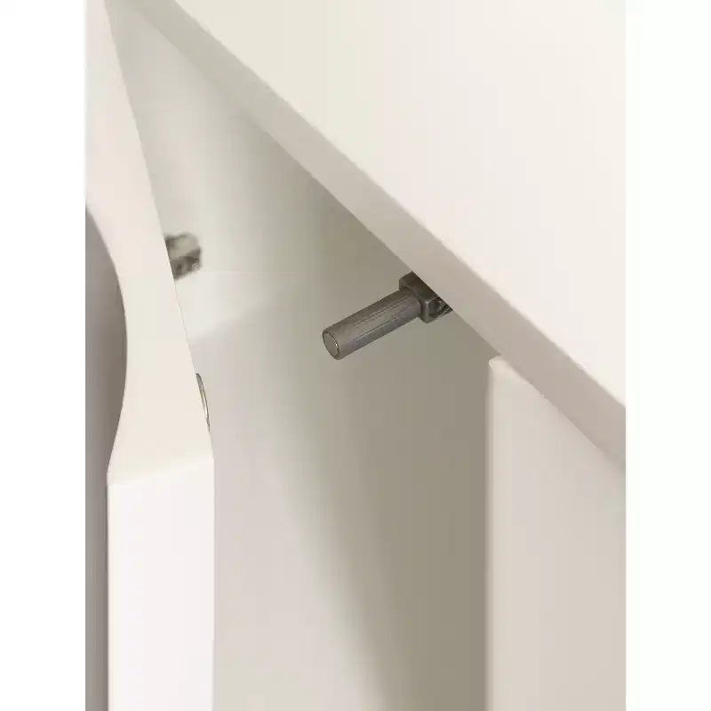Kate & Laurel All Things Decor 30"x10"x14" Armadietto a Muro con Scallop Sartell Bianco