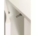 Kate & Laurel All Things Decor 30"x10"x14" Armadietto a Muro con Scallop Sartell Bianco