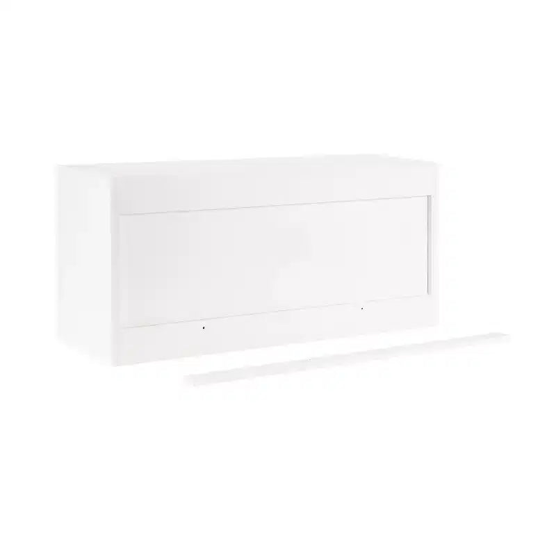 Kate & Laurel All Things Decor 30"x10"x14" Armadietto a Muro con Scallop Sartell Bianco