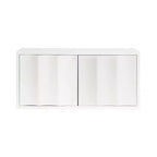 Kate & Laurel All Things Decor 30"x10"x14" Armadietto a Muro con Scallop Sartell Bianco