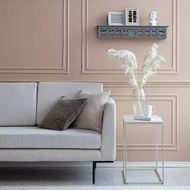 Mensola Decorativa Intagliata Grigia da 30" - Brewster: Stile Bohemien, Nessun Montaggio, MDF a Parete Fluttuante