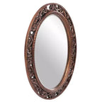 Specchio da parete e d'accento veneziano Allure Howard Elliott 48"x14": Stile moderno, cornice in vetro, nessun assemblaggio richiesto