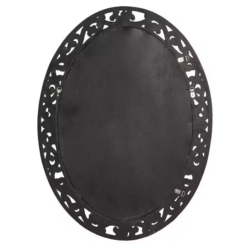 Specchio da parete e d'accento veneziano Allure Howard Elliott 48"x14": Stile moderno, cornice in vetro, nessun assemblaggio richiesto
