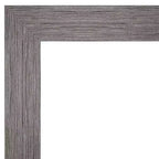 Specchio a figura intera Amanti Art 20" x 54" con cornice in polistirene, non smussato, a righe verticali, grigio, da appendere alla porta: rettangolare, moderno
