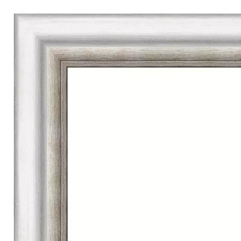 Specchio da parete rettangolare 23"x29" per bagno, senza smussatura, finitura argento – Amanti Art: moderno, rettangolare, da parete