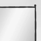 Specchio da pavimento decorativo in metallo forgiato nero 25"x65" - Threshold™