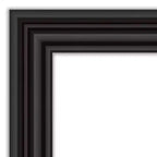Specchio a figura intera per porta, 20" x 54", non bisellato, nero coloniale - Amanti Art: include ferramenta per il montaggio, cornice in polistirolo