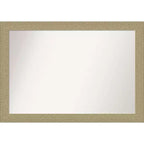 40" x 28" Non-Beveled Mosaic Gold Wall Mirror - Amanti Art
