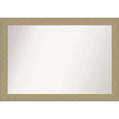 40" x 28" Non-Beveled Mosaic Gold Wall Mirror - Amanti Art