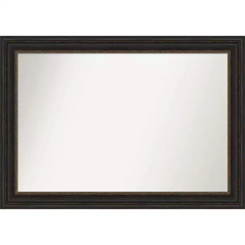 41" x 29" Non-Beveled Accent Bronze Wall Mirror - Amanti Art: Modern Style, Polystyrene Frame, Includes Mount Hardware