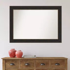 Specchio da parete decorativo in bronzo non smussato 41" x 29" - Amanti Art: Stile moderno, cornice in polistirene, include accessori di montaggio