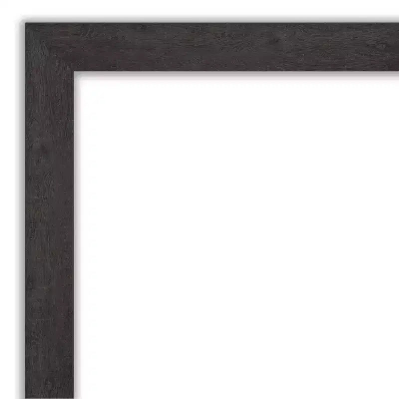 Specchio da parete rustico con doghe color espresso da 42" x 30" per mobiletto bagno - Amanti Art: hardware di montaggio incluso