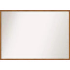 39" x 28" Non-Beveled Carlisle Blonde Narrow Wood Wall Mirror - Amanti Art