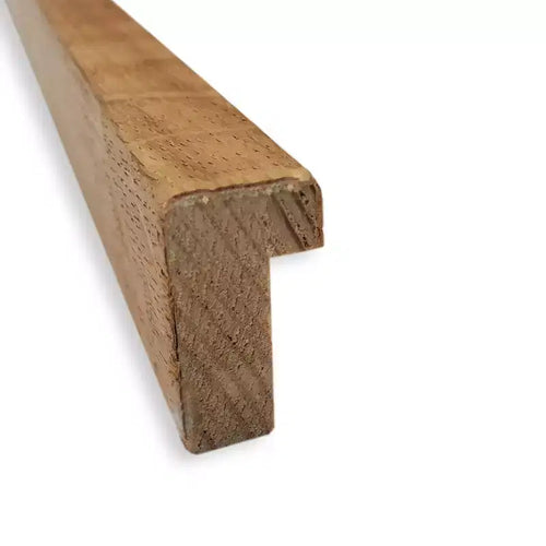Specchio da parete stretto in legno biondo Carlisle non smussato 39" x 28" - Amanti Art