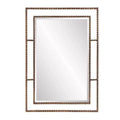 Howard Elliott 33"x23" Gavin Metal Framed Wall and Accent Mirror: Iron Rectangle, No Assembly, Modern Decor