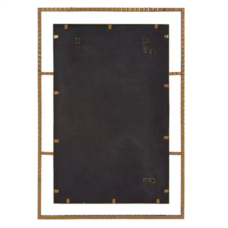 Howard Elliott Specchio da parete e d'accento con cornice in metallo Gavin 33"x23": Rettangolare in ferro, Nessun assemblaggio, Arredamento moderno